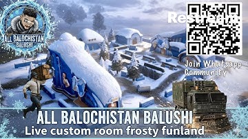 R02 | 18/11/2025 | PUBG MOBILE Custom Room | FROSTY FUNLAND | Version 4.1 | All Balochistan
