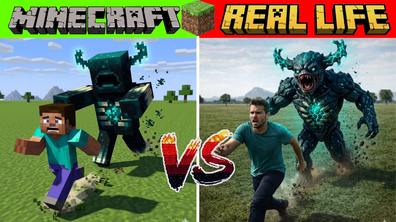 Minecraft Awesome Characters and Mobs VS Real Life! - YouTube