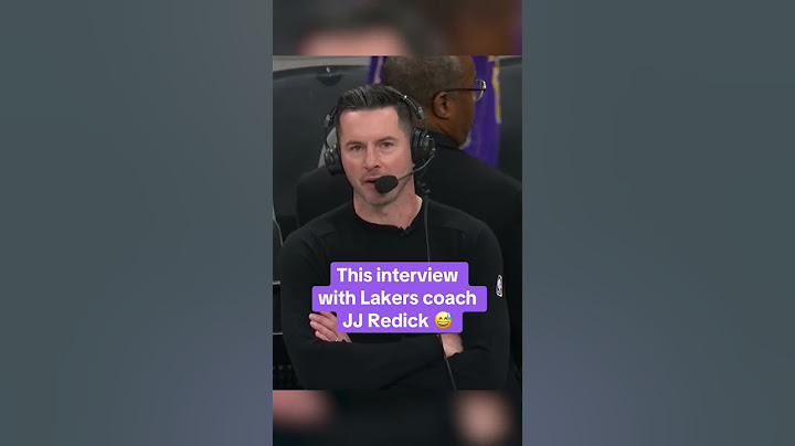 This JJ Redick interview 🤣