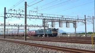 高崎操車場 新潟貨物 2082レ EF64 1012(国鉄色) 2012.05.19