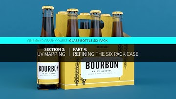 Maxon Cinema 4D Crash Course: Section 3 - Part 4: Refining the Six Pack Case UV Map