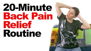 20-Minute Back Pain Relief Routine with Real-Time Stretches \& Exercises