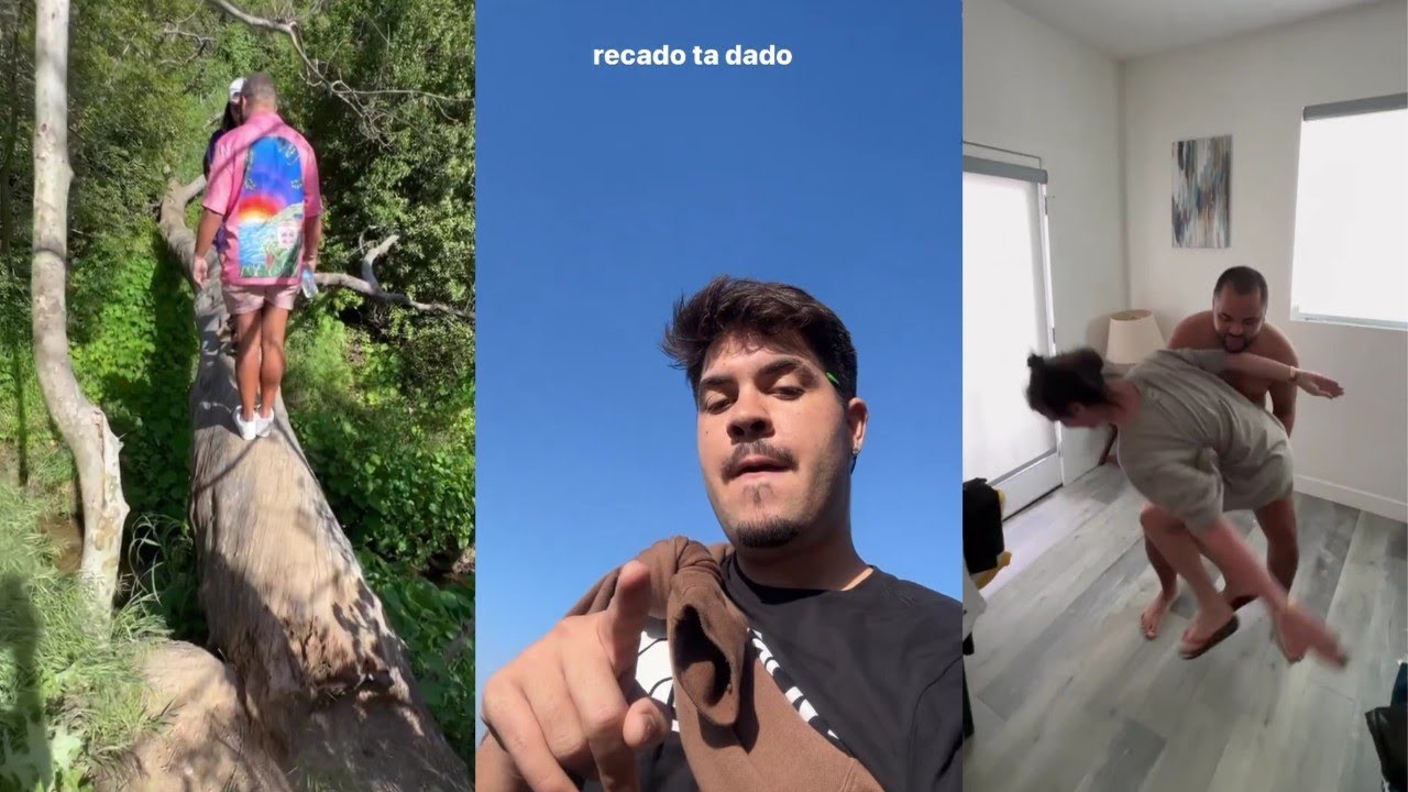 Alvaro faz trilha • Lucas tenta ganhar um abraço da Rafa |stories Alvaro