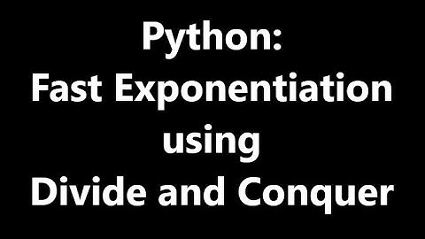 Fast Exponentiation Algorithm