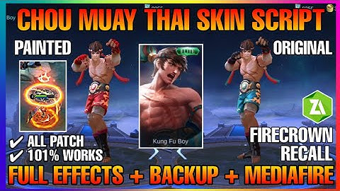 REVAMPED CHOU MUAY THAI (ORIGINAL AND PAINTED SKIN)SKIN SCRIPT ALL PATCH | NO DETECT | FULL EFFECTS