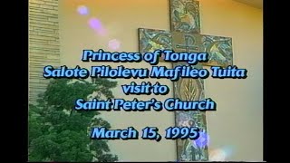 Princess of Tonga in Redwood City, 3/15/1995