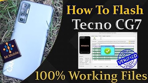 Tecno Camon 17P CG7  Firmware ✅ Hang On Logo Dead Boot Repair By SP Flash Tool Stock Rom Install