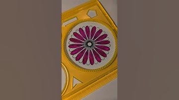 Easy flower drawing guide with spirograph #flower #spirograph #shorts #relax