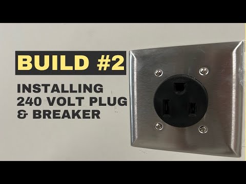 Видео: Wiring 240v Plug Garage Build #2