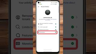 How to turn on monetization futures on your Instagram account ? 😱😱 #instagram #shorts