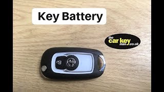 Key Battery Vauxhall Astra K HOW TO flip Key.