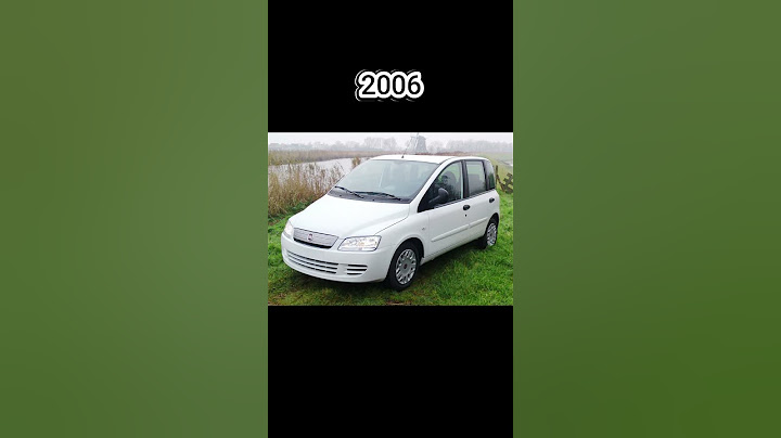 Evolution of Fiat Multipla