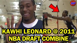 SILENT BUT BEAST! Kawhi Leonard at 2011 NBA Draft Combine! | #RookieThrowback