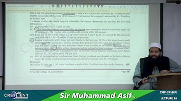 CAF 5 Sir Umair Sheraz Lecture 26