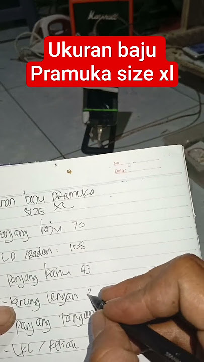 ukuran baju Pramuka SMA size xl#shorts