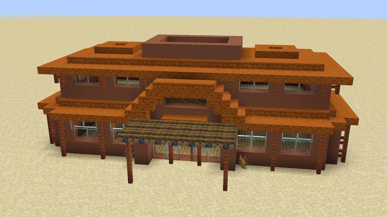 Minecraft - How to build a terracotta house - YouTube