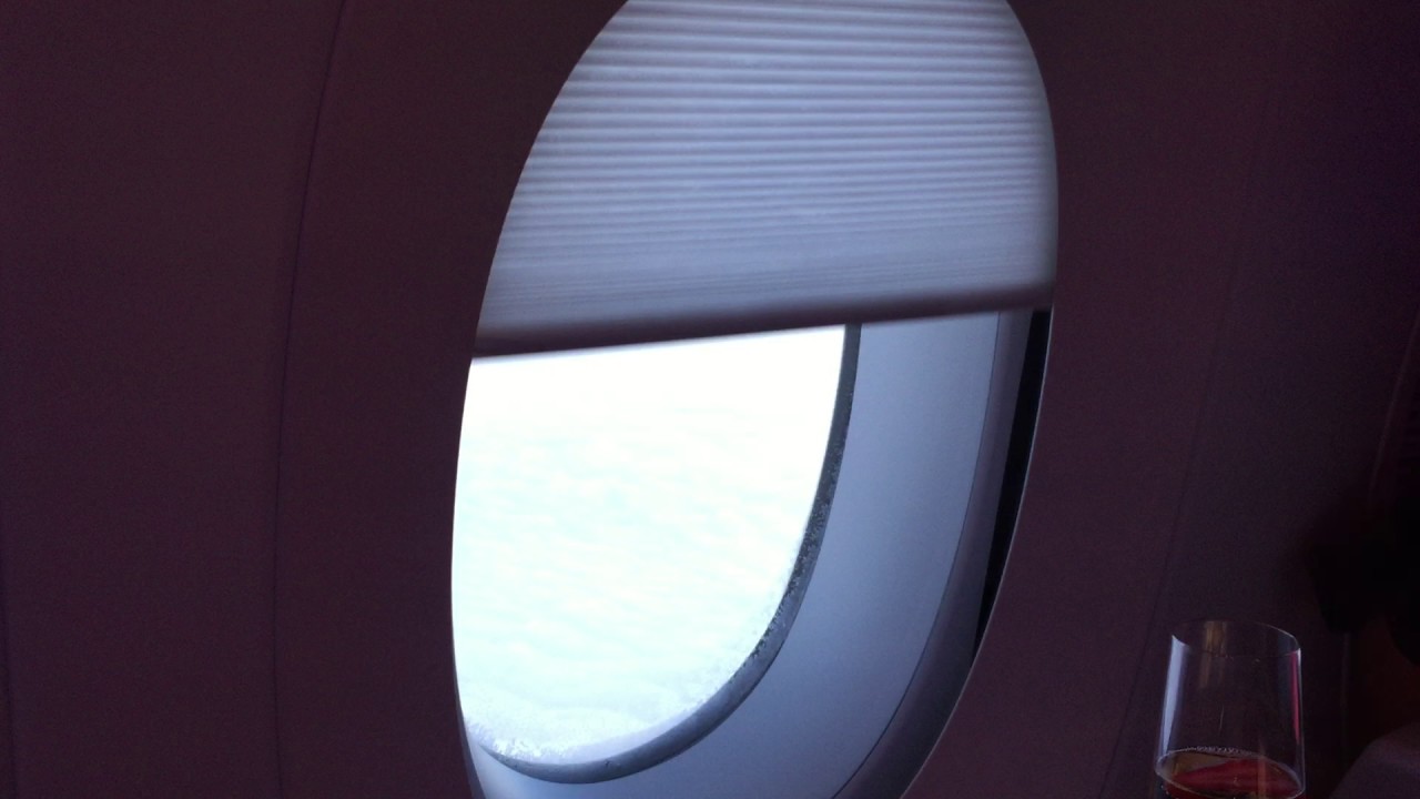 Qatar Airways A350 Business Class Window Blinds YouTube