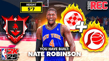 LEGEND NATE ROBINSON 5 FOOT SLASHER BUILD CONTACT DUNKS in the RANDOM REC (NBA 2K25)