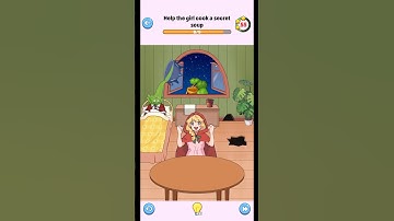 Brain Up: Drama Puzzle Game - Level 35 -Help the Girl cook a secret soup.