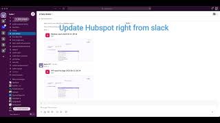 Luru Slack command Hubspot