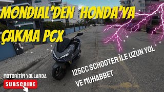 Bu kez ducati yok çakma pcx var | yol anıları | yağmura yakalandık #pcx #mondial #travel #motovlog