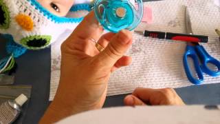 How to put a magnet on a real dummy for a Reborn Baby Doll