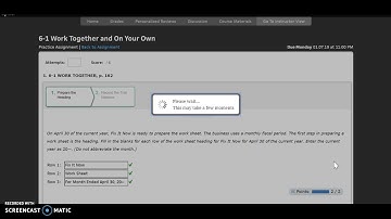 6-1 Work Together (Accounting I)