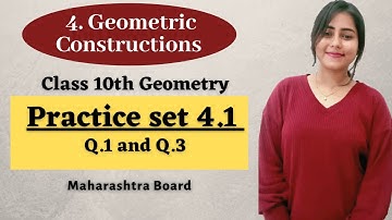 Chp 4 Geometric Construction | Practice set 4.1 | Construction of Similar Triangle | Clas10 | Maths2