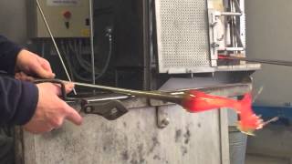 Glass blower demonstration with artist making ferrari horse at laguna
murano