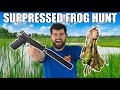 Hunting GIANT Bullfrogs in Backyard POND! (Catch &amp; Cook)