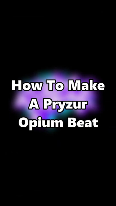 This OPIUM beat is CRAZY...