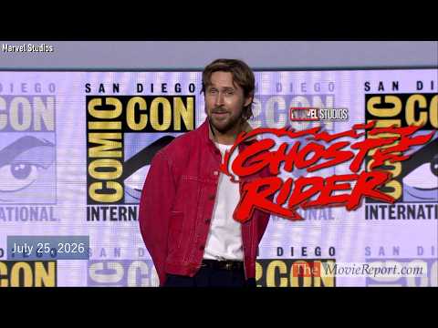 GHOST RIDER Ryan Gosling announcement at San Diego Comic-Con Hall H - July 25, 2026 4K