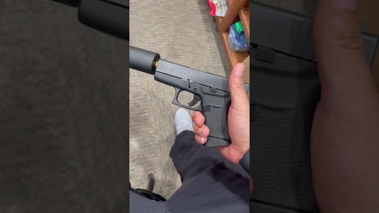 Glock 43 suppressed for work🤣🤣