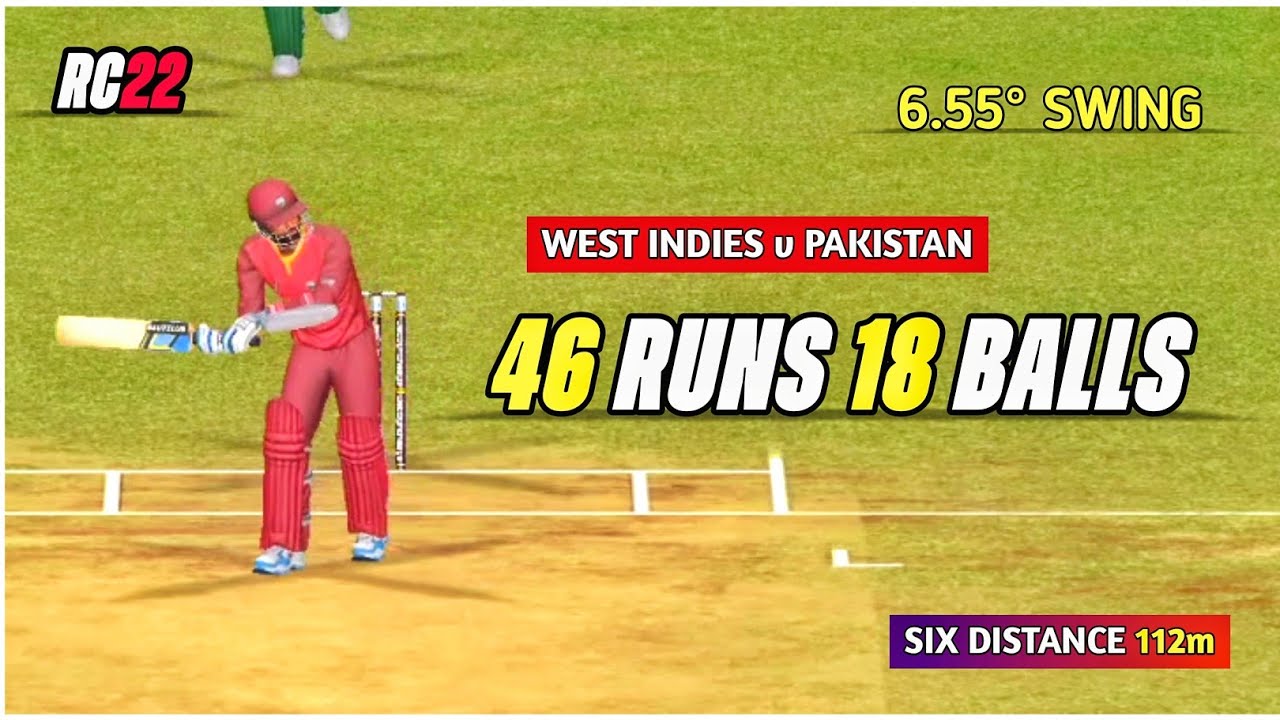 Real Cricket 22 - West Indies Epic Chase: 48 Runs in 18 Balls vs ...