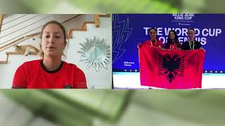 Top Channel/ Tenistja kuqezi, 18 vjeçarja Kristal Dule mbron ngjyrat kombëtare shqiptare screenshot 5