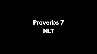 Proverbs 7 NLT