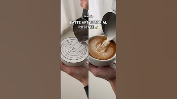 14秒拉花教學 ROSETTE #latteart #lattearttutorial