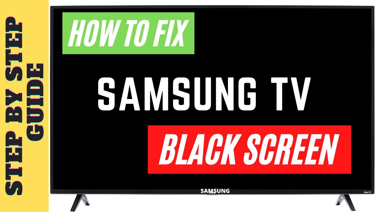 HOW TO FIX SAMSUNG TV BLACK SCREEN ECRAN NOIR TV SAMSUNG REPAIR