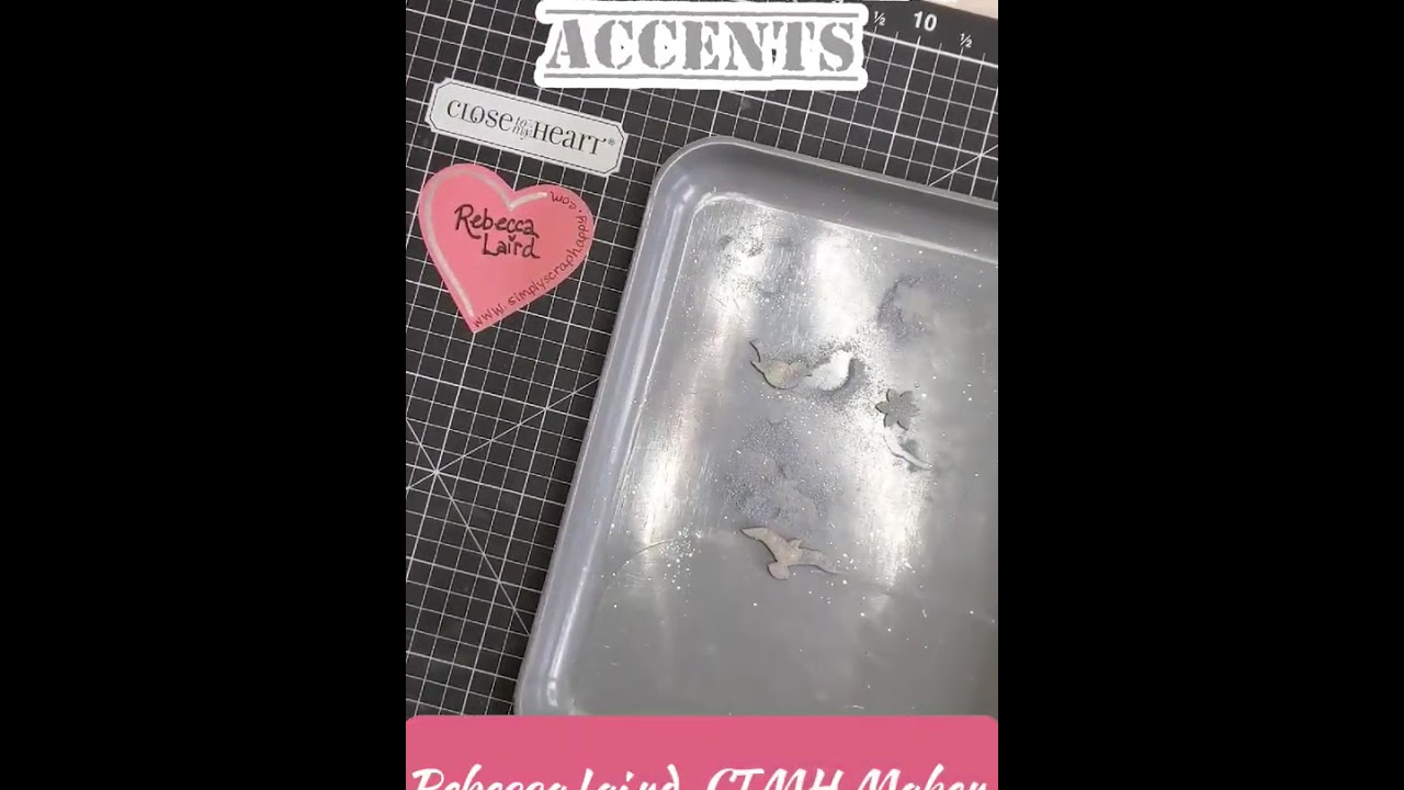 Faux Pewter Accents | how to create | CTMH mixed media | EASY!