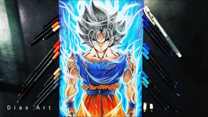 Carlos Arts — 🖋️ Pintura em Progresso do Goku Instinto Superior