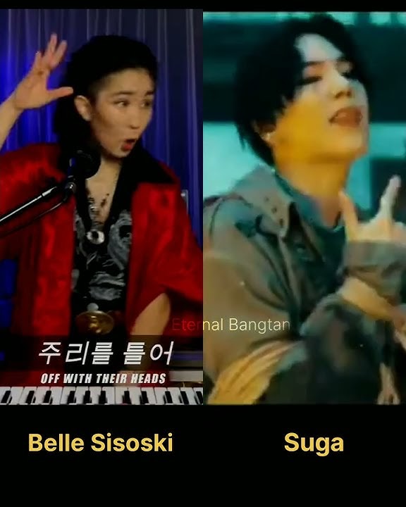 Suga vs Belle Sisoski singing daechwita #bts #shorts