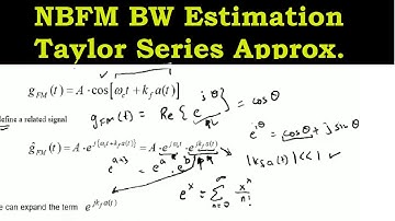 NBFM Bandwidth Estimation with Taylor Series Approximation | FM 3.3