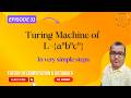 Turing Machine for L = {aⁿbⁿcⁿ} | Step-by-Step Construction | Theory of Computation &amp; Automata