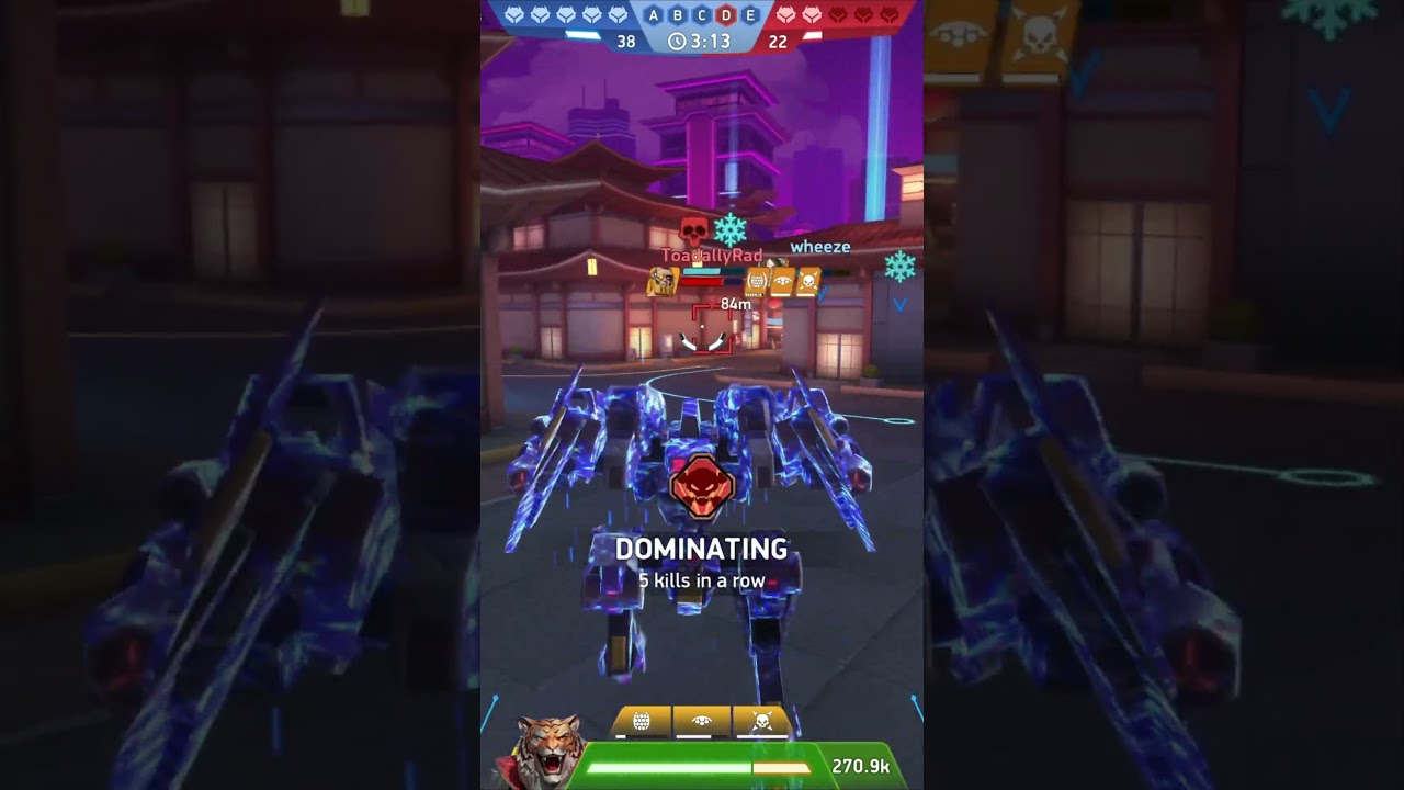 Mech Arena: Eclipse Minigun 12 Rampage | Forbidden City Control Point Clash 