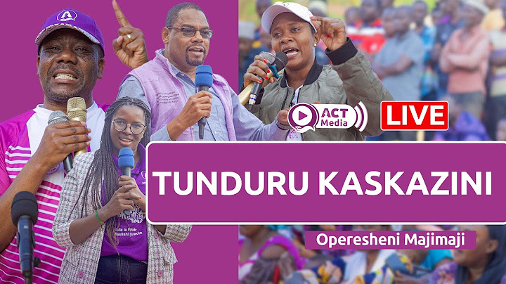 LIVE🔴: TUNDURU WAMPOKEA ZITTO KIPEKEE, UMATI WAMIMINIKA