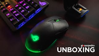 ROG Pugio II Gaming Mouse + Cetra True Wireless Earbuds | ASMR Unboxng