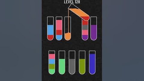 water sort puzzle level 128