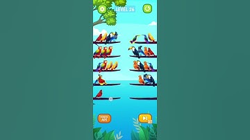 Bird Sort Puzzle Level 26 Walkthrough Solution iOS/Android