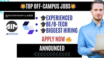 🔥AI Monks, Jules AI, Savannah Labs Hiring | Biggest OffCampus Jobs 2025 | Exp. 1–4 Years | Apply Now