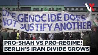 "Don't Want Any Kings!" Anti-Shahi Protesters Clash With Monarchist Counter-Rally In Berlin | VERTEX